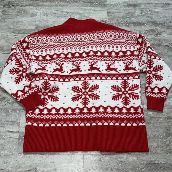 Grace + Karma Reindeer Snowflake Cardigan XS/S - Picture 3 of 4